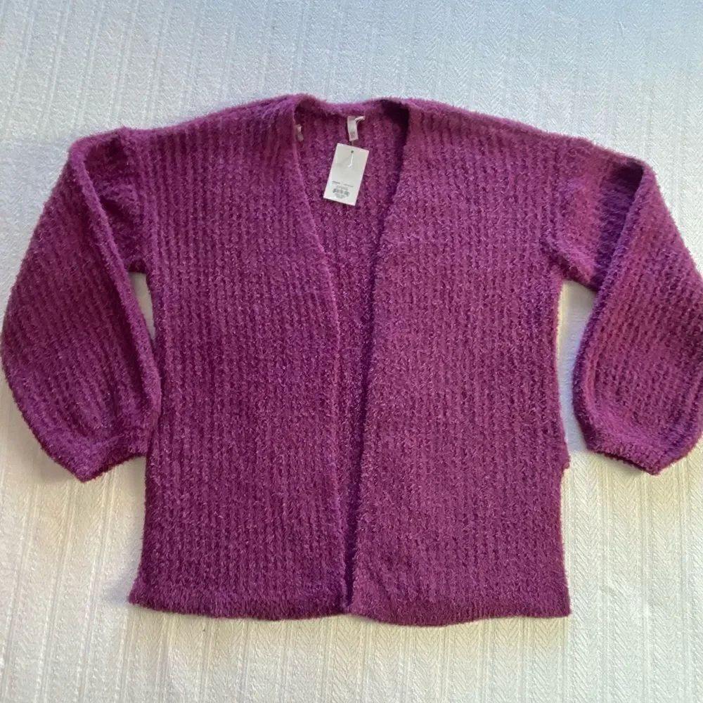 SO Girl’s Plus Size Mauve Open Front Cardigan - Picture 2 of 8